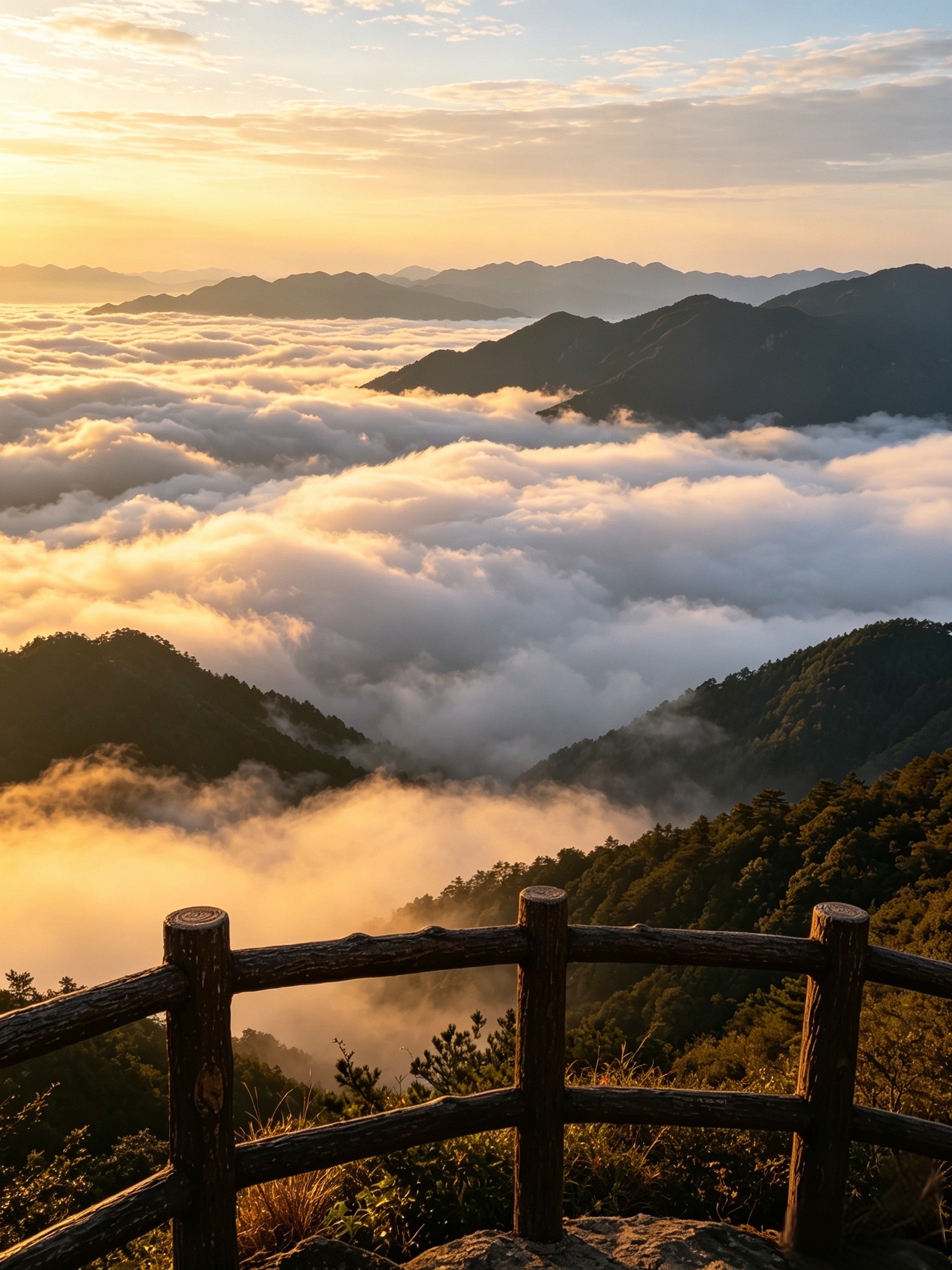 登山遇云海，方知山河壮阔-茶馆网